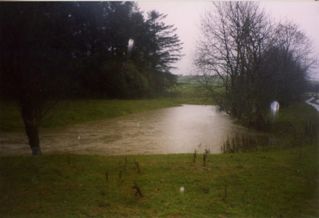 1999 Nov Dovenby Beck Flood Towards Packhorse Bridge