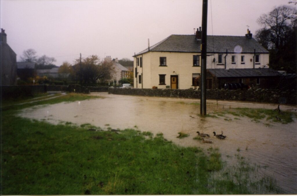 1999 Nov Dovenby Flood Field Towards The Cottages