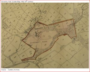1850 Dovenby Map Dovenby village Dovenby Park