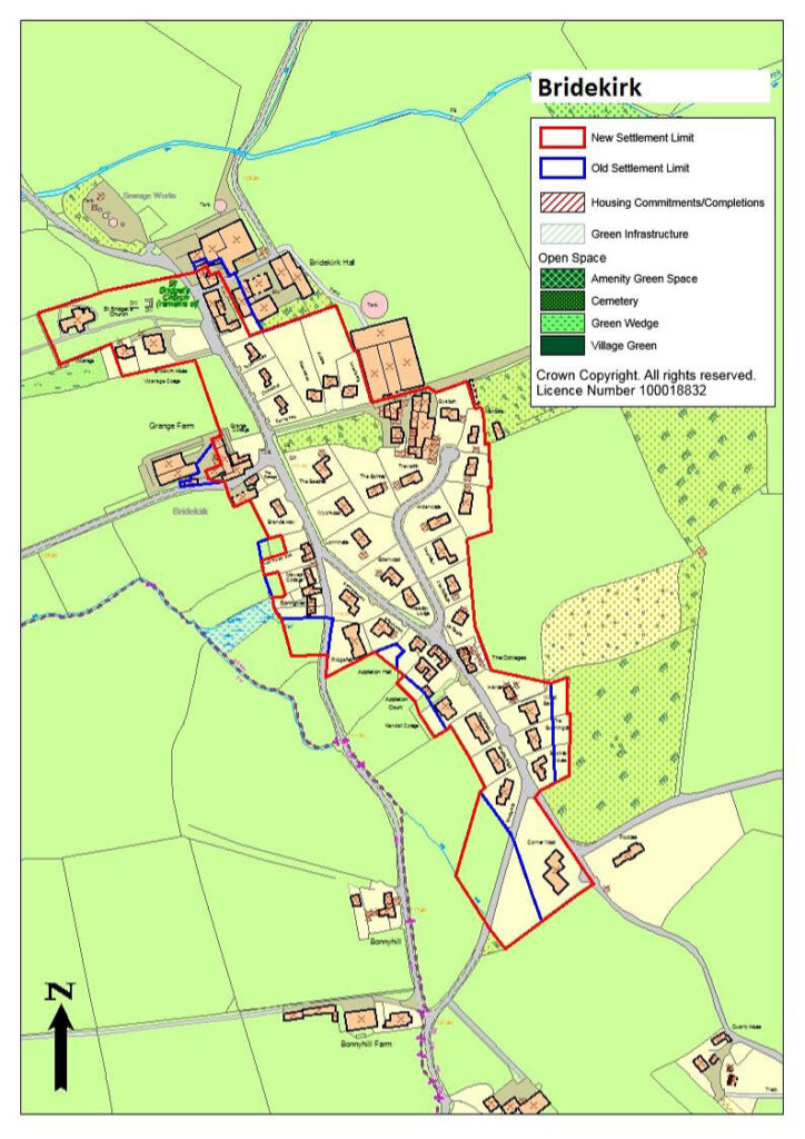 Bridekirk Village Map In Colour From Allerdale Local Plan