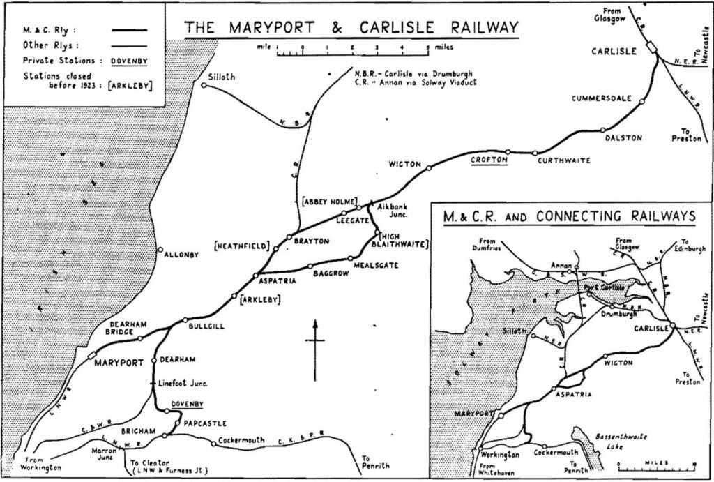 Map Maryport And Carlisle Railway Route P4 Jpg